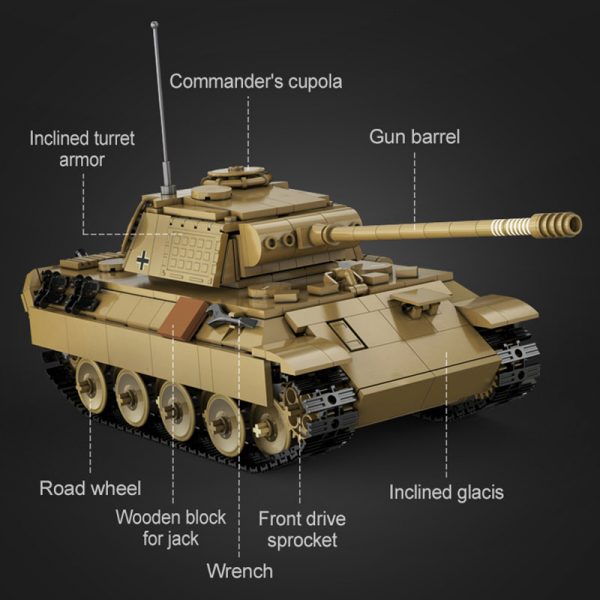 CaDa C61073W Axis panther tanks Military