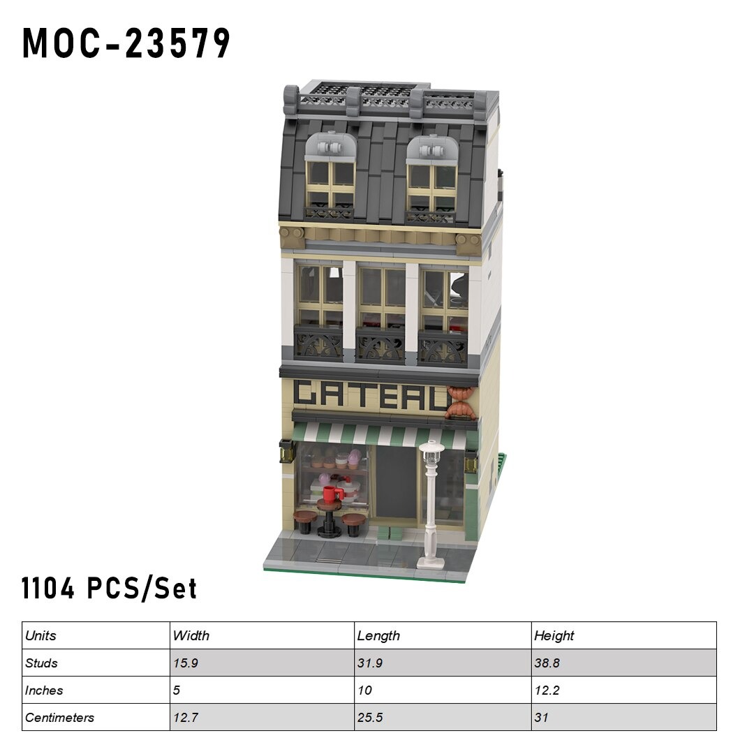 authorized moc 23579 cake shop 1104 parts main 5 - CADA Block