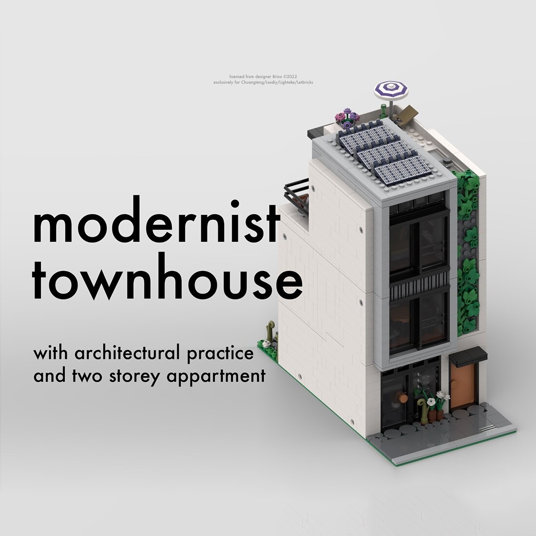 authorized moc 74302 modernist townhouse main 1 - CADA Block