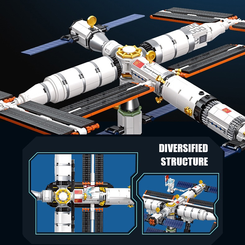 JIESTAR 58006 Space Model Tiangong Space Station 3 - CADA Block