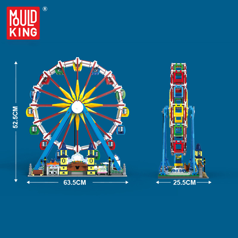 Mould King 11006 Fairground Ferris Wheel 1 1 - CADA Block