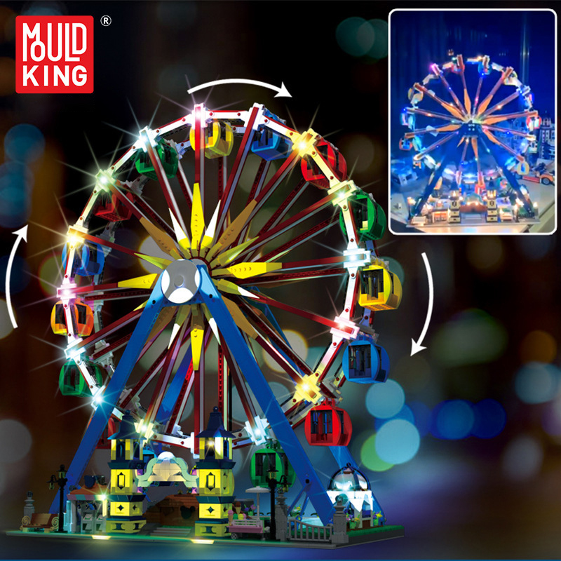 Mould King 11006 Fairground Ferris Wheel 4 1 - CADA Block
