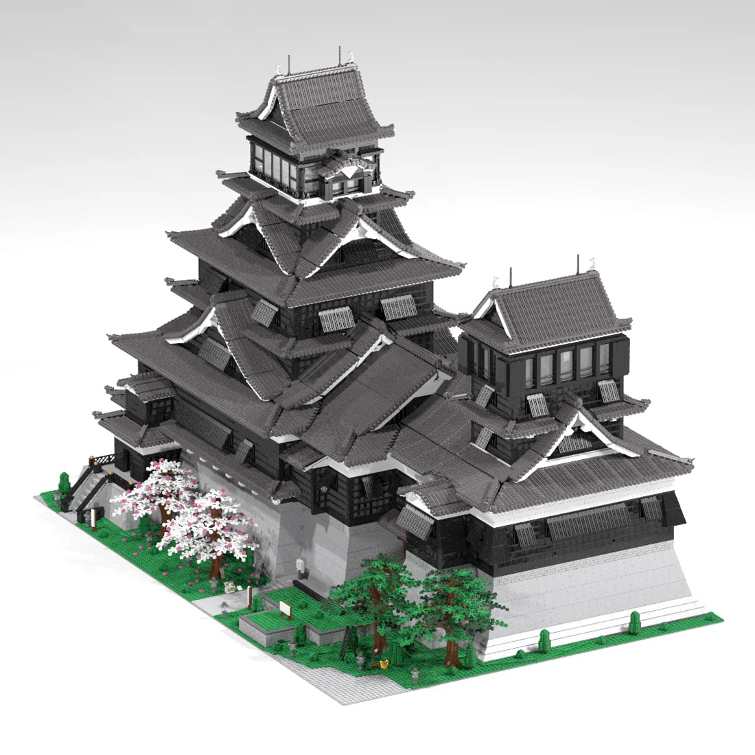 kumamoto castle model street view moc bu main 3 - CADA Block