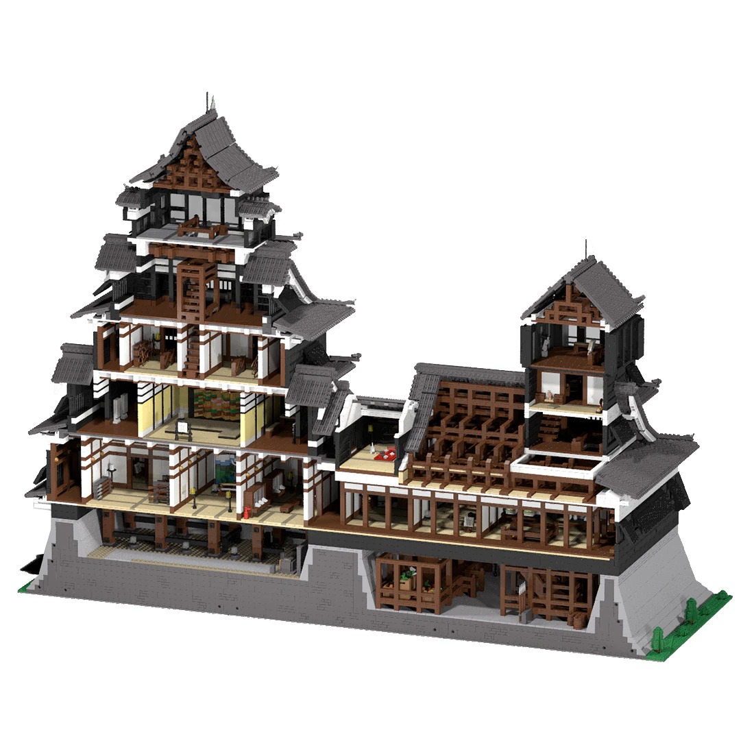 kumamoto castle model street view moc bu main 4 - CADA Block