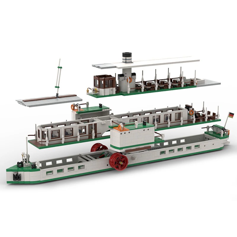 moc building blocks ship model serie lar main 3 - CADA Block