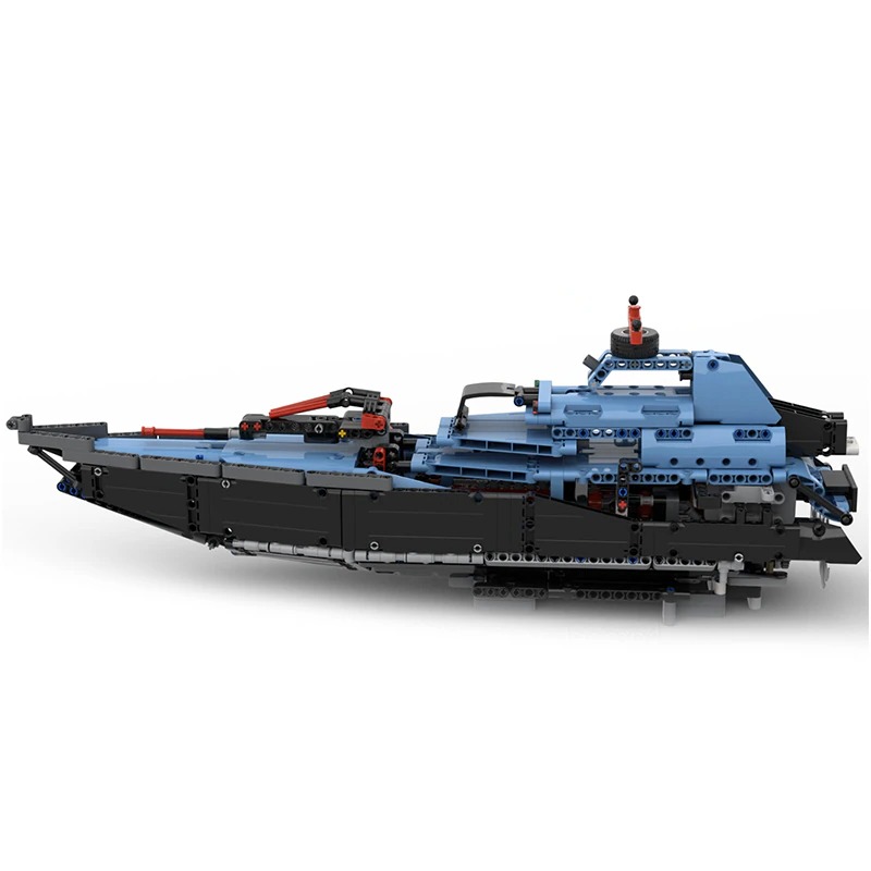 moc building blocks warship model series main 1 - CADA Block