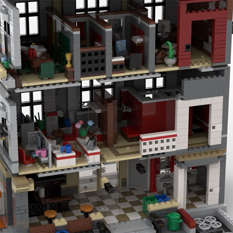 moc building blocks street view model bu main 2 - CADA Block