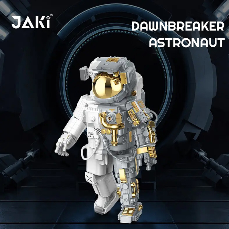 JAKI 9116 Creator Gold Version Space astronaut Building Blocks 5 - CADA Block