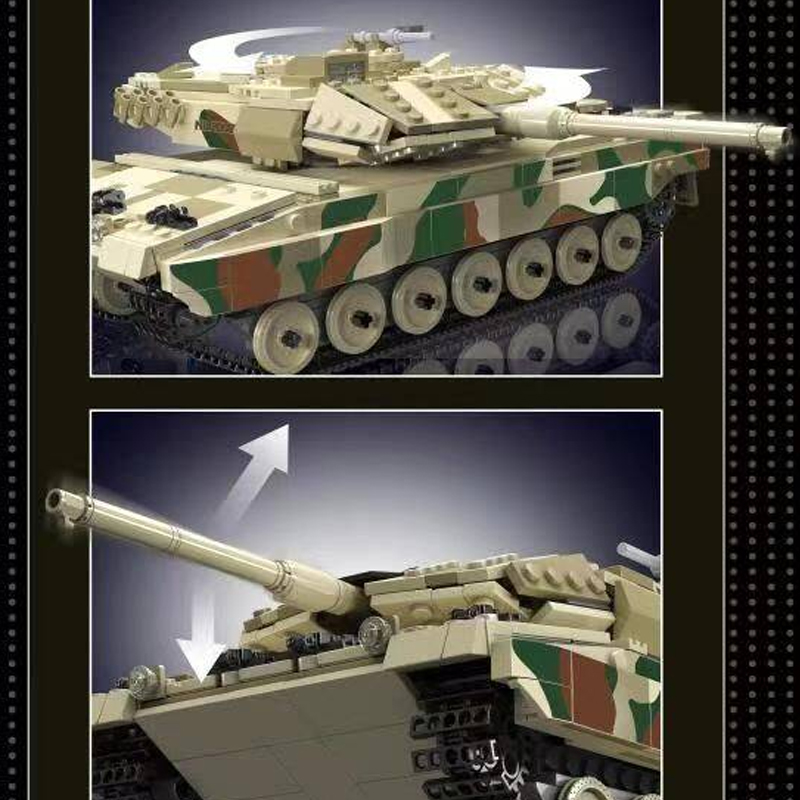 Mould King 20020 Leopard 2 Tank 2 - CADA Block