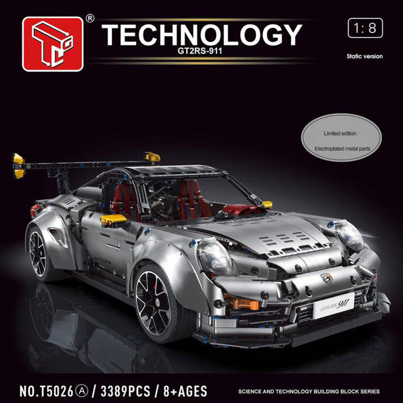 TAIGAOLE T5026A Porsche 911 GT2 Sports Car 5 - CADA Block