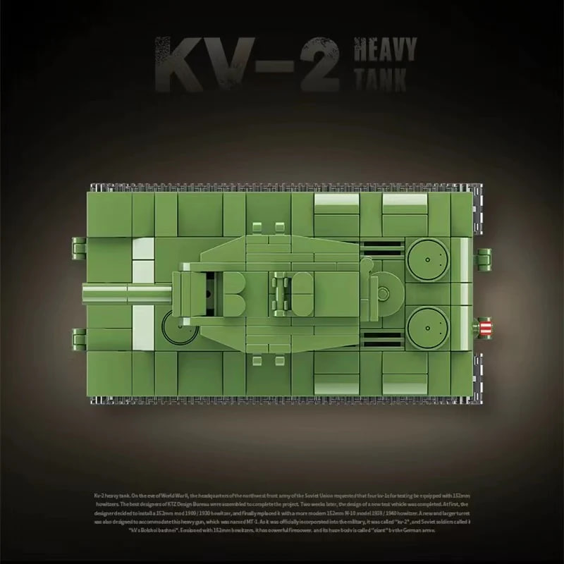 QuanGuan 100248 Russian KV 2 Heavy Tank 3 - CADA Block