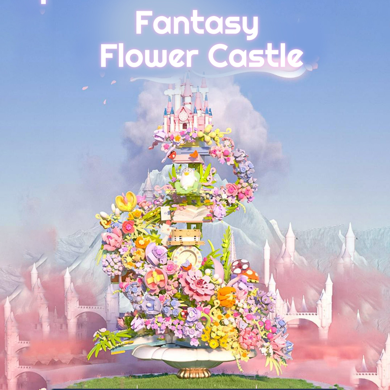SEMBO 611072 Fantasy Flower Castle 1 - CADA Block