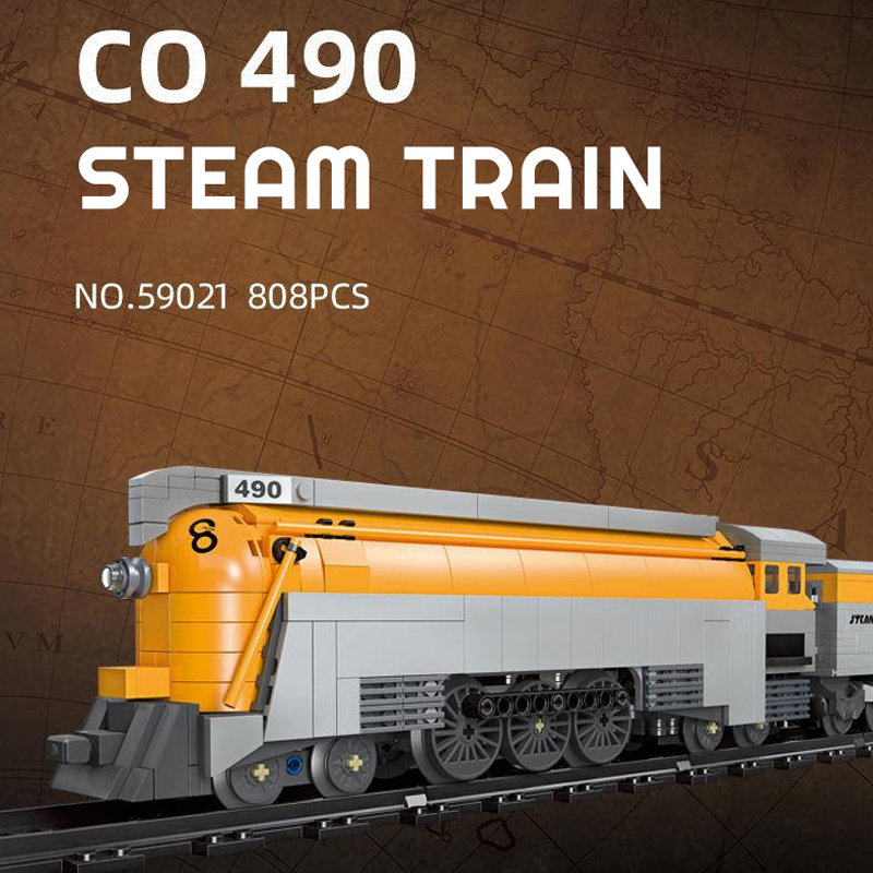 JIESTAR 59021 CO 490 Steam Train 3 - CADA Block