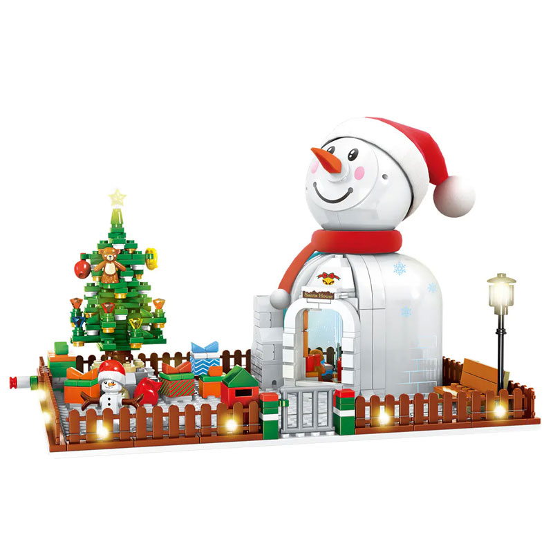 SEMBO 601156 Christmas Snowman House 2 - CADA Block
