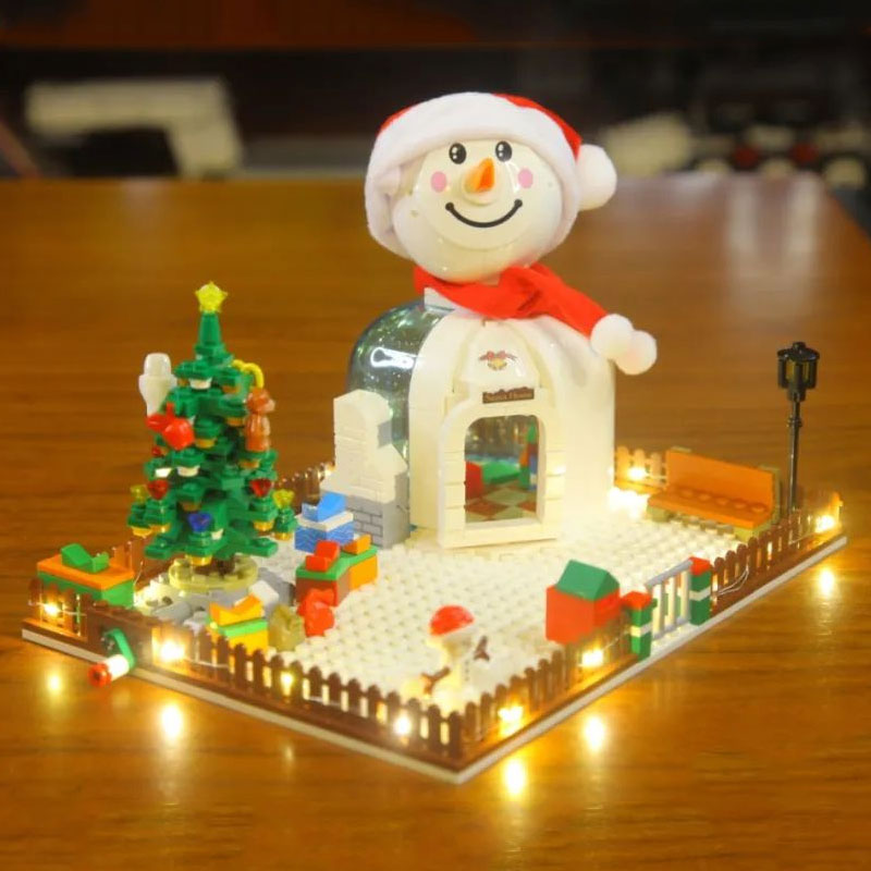 SEMBO 601156 Christmas Snowman House 3 - CADA Block