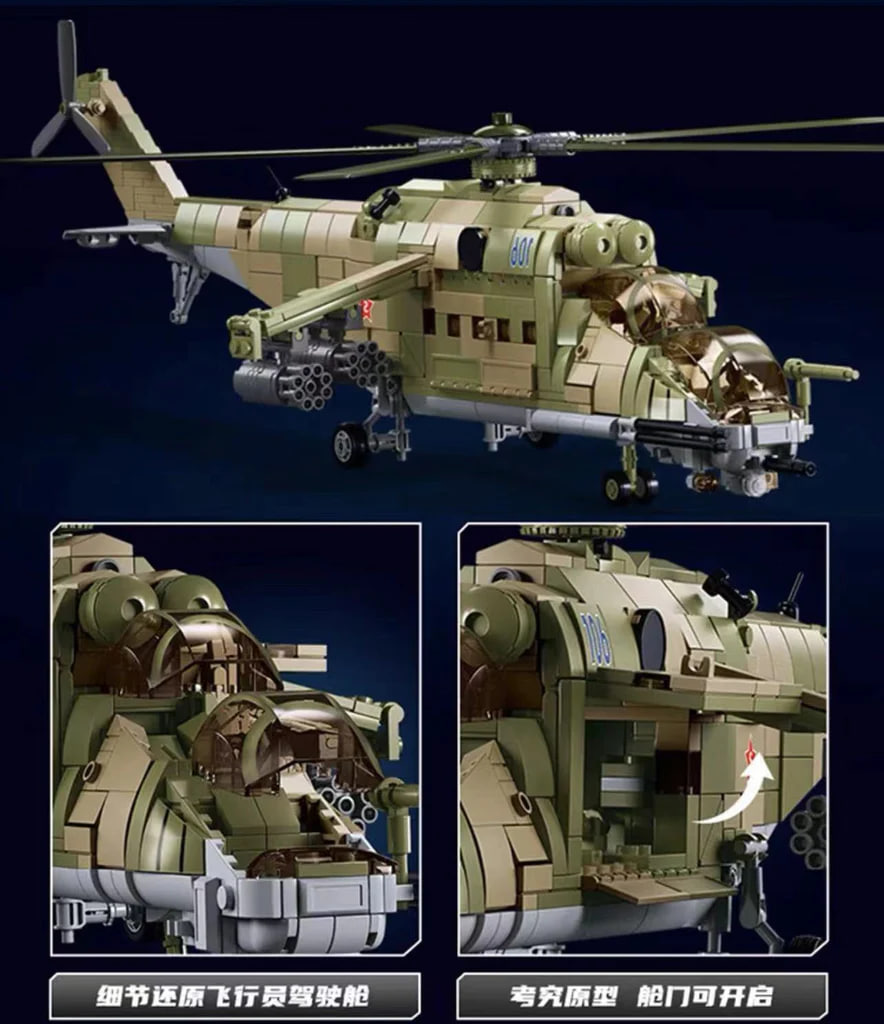 SLUBAN M38 B1137 MI 24S Armed Transport Helicopter 1 - CADA Block