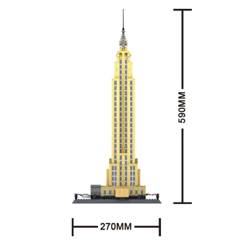 Wange 5212 The Empire State Building of New York 3 - CADA Block