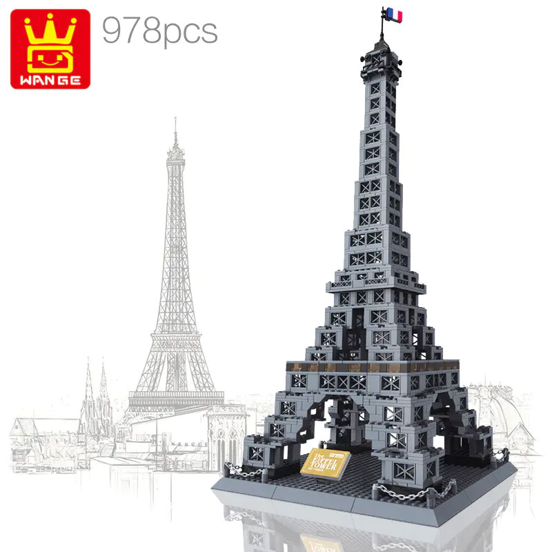 Wange 5217 The Eiffel Tower of Paris 1 - CADA Block