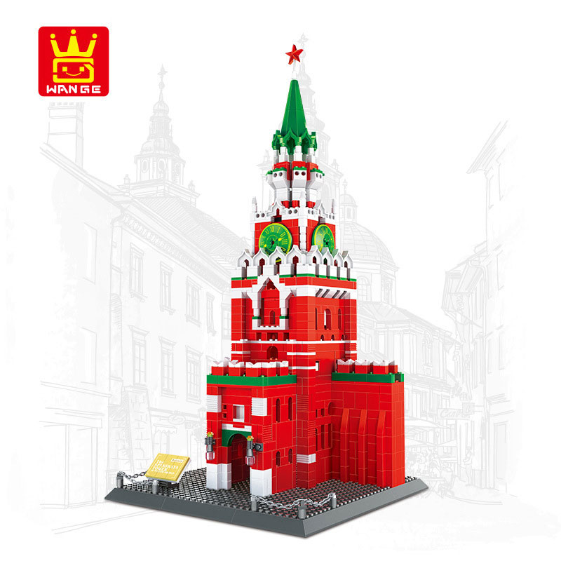 Wange 5219 The Spasskaya Tower of Moscow Kremlin 1 - CADA Block