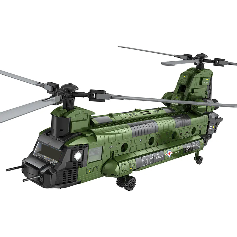 Reobrix 33031 CH 47 Heavy Multi Functional Transport Helicopter 2 - CADA Block