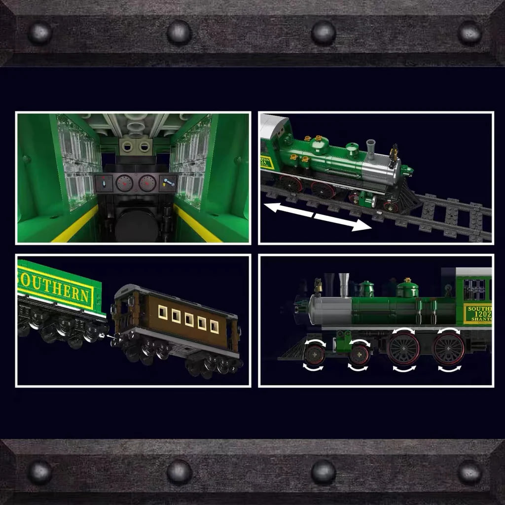 Mould King 12024 4 4 0 Steam Locomotive 4 - CADA Block