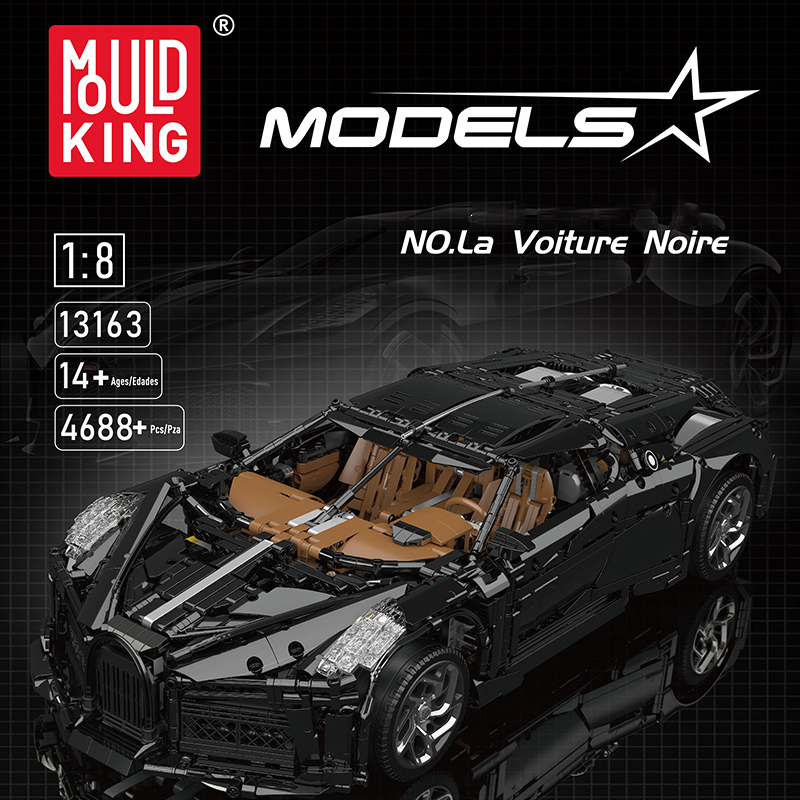 Mould King 13163 Bugatti La Voiture Noire With Motor 1 - CADA Block