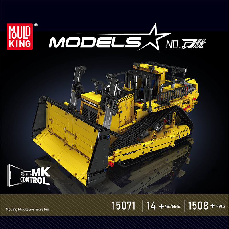 Mould King 15071 D11 Bulldozer 1 - CADA Block