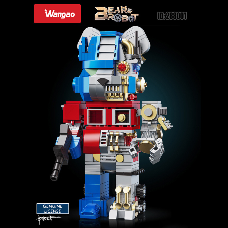 Wangao 288001 Optimus Prime Semi Mechanical Bear Brick 1 - CADA Block