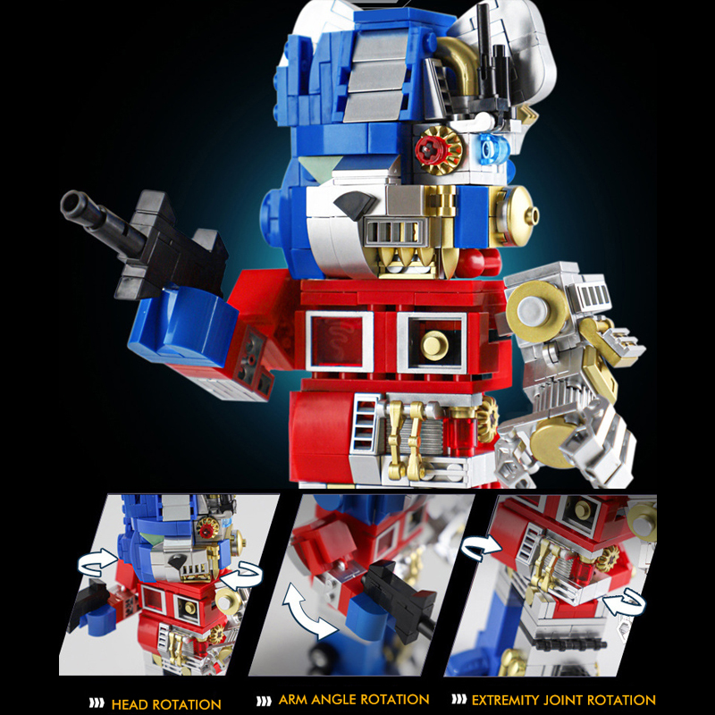 Wangao 288001 Optimus Prime Semi Mechanical Bear Brick 6 - CADA Block