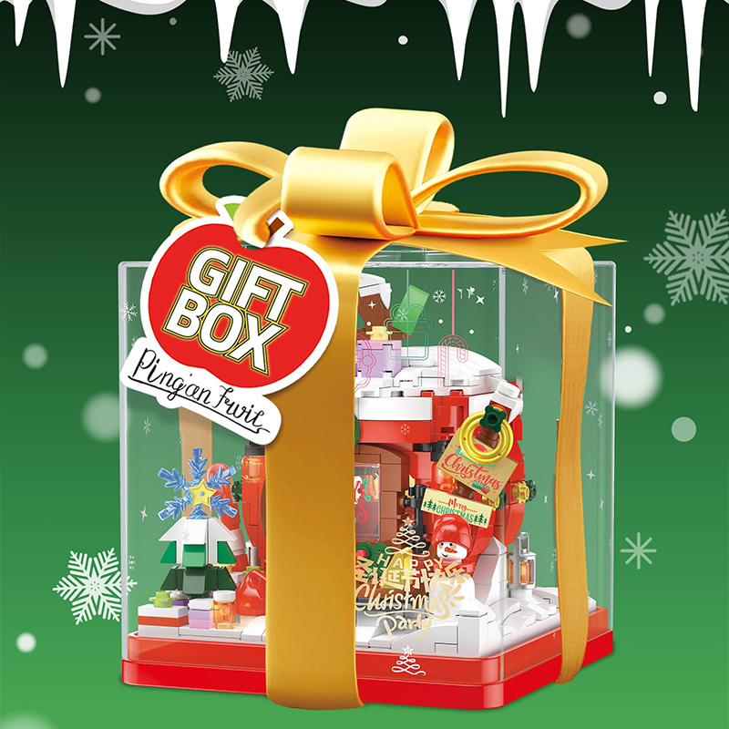 ZHEGAO 662024 Gift Box Christmas House 3 - CADA Block