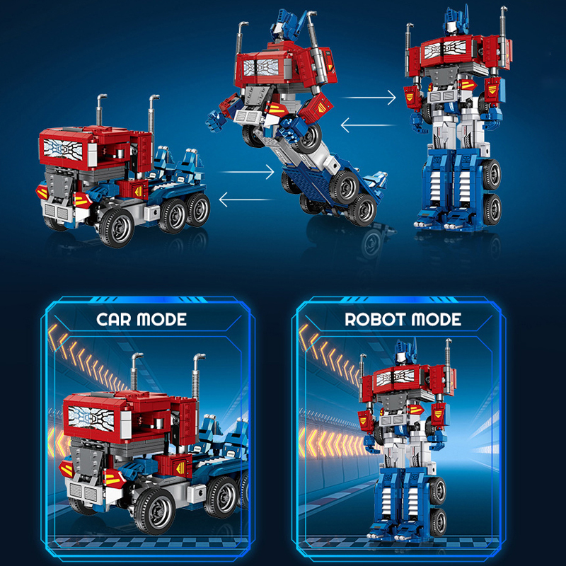 JIESTAR JJ9022 Transform Robot Optimus Prime 2IN1 4 - CADA Block